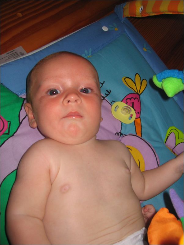 Owen on his playmat